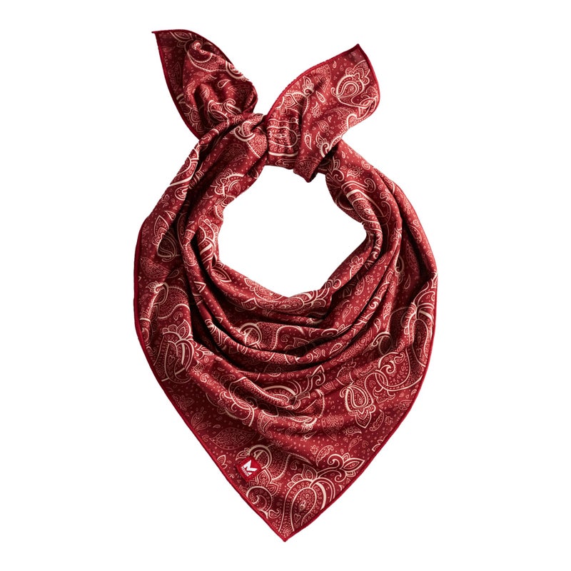 MISSION Cooling Bandana, Red Paisley - Lightweight & Breathable - Cools Up to 2 Hours - UPF 50 Sun Protection - Machine Washable - Image 1